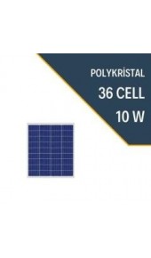 Güneş Paneli Polikristal 10Wp
